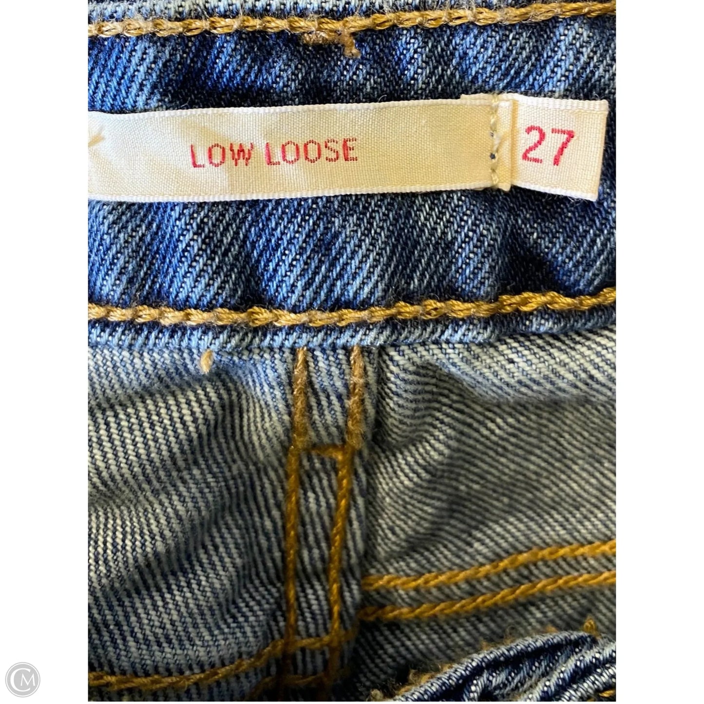 Jeans Straight By Levis In Blue Denim, Size: 4