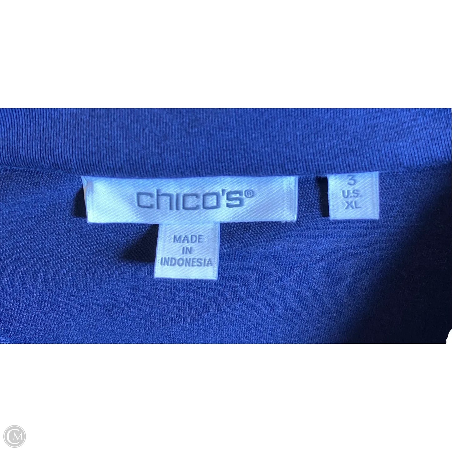 Dress Casual Midi By Chicos In Navy, Size: Xl
