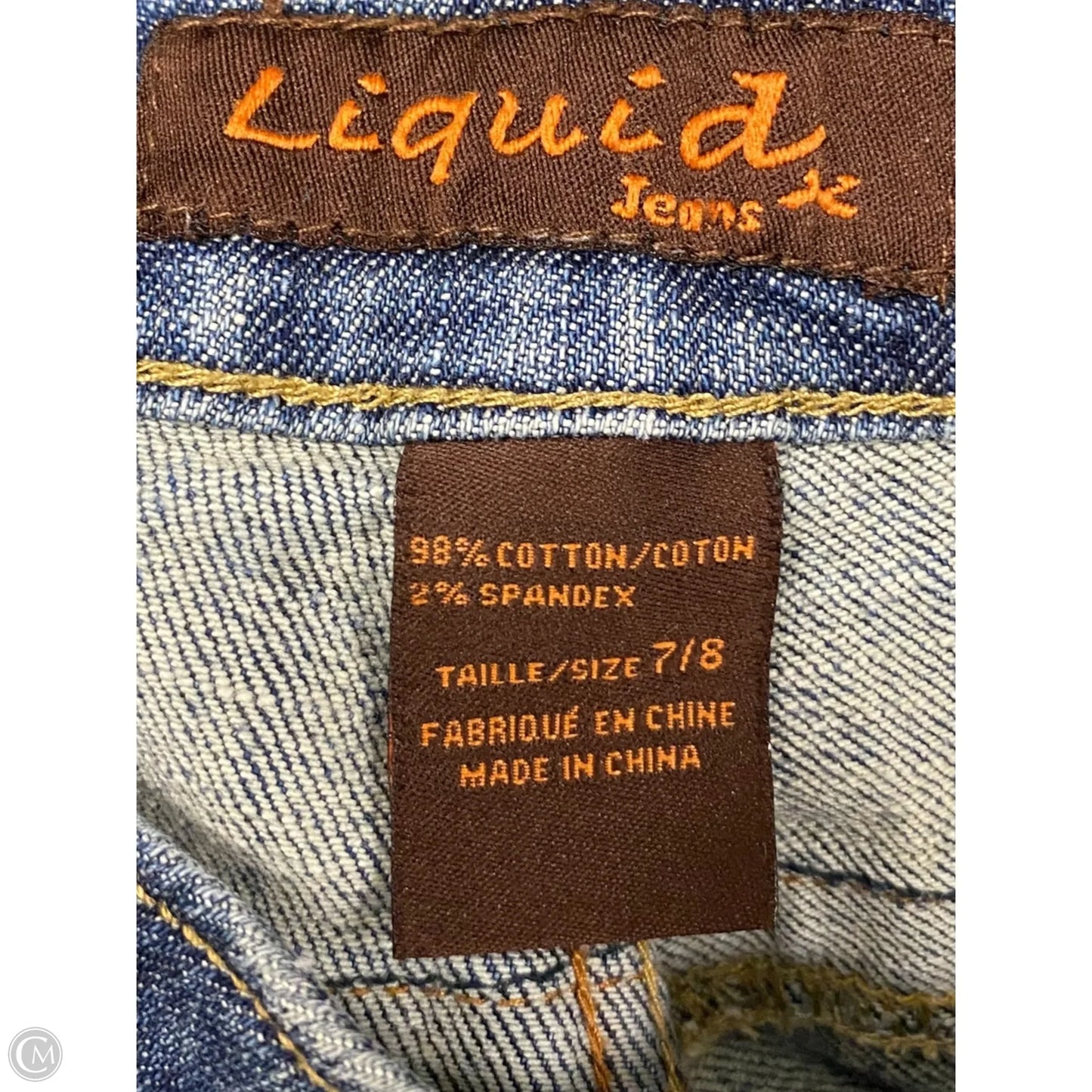 Jeans Straight By Clothes Mentor In Blue Denim, Size: 8