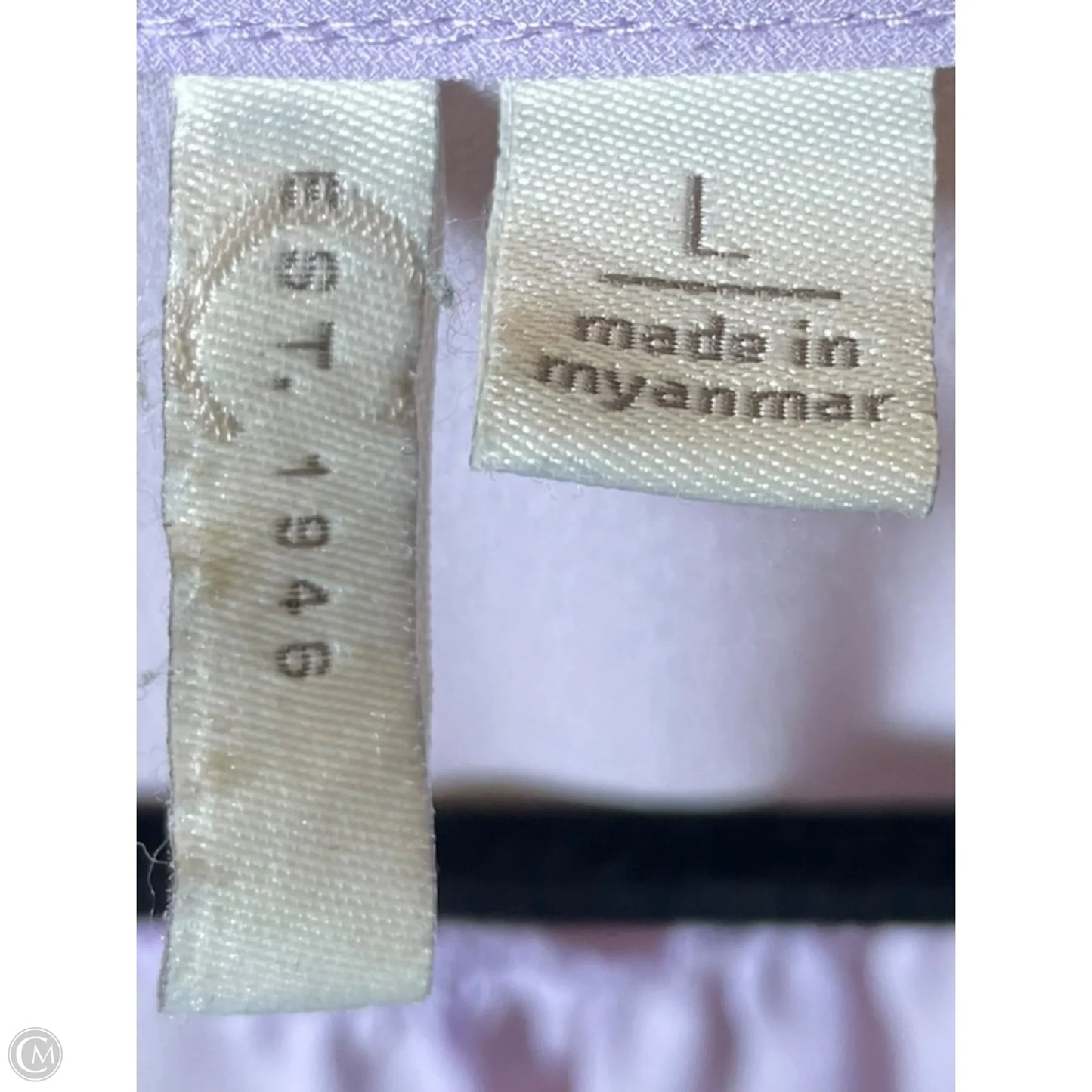 Blouse Short Sleeve By Clothes Mentor In Purple, Size: L
