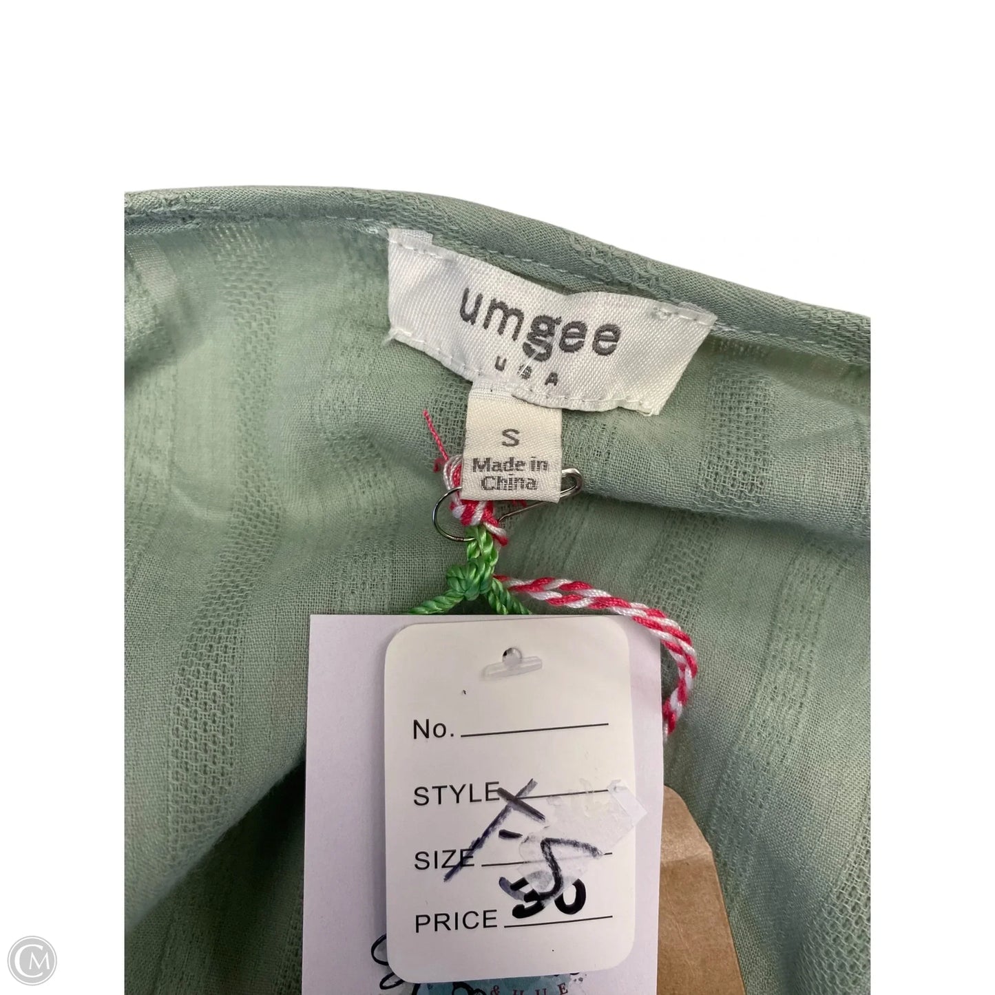 Blouse Long Sleeve By Umgee In Green, Size: S