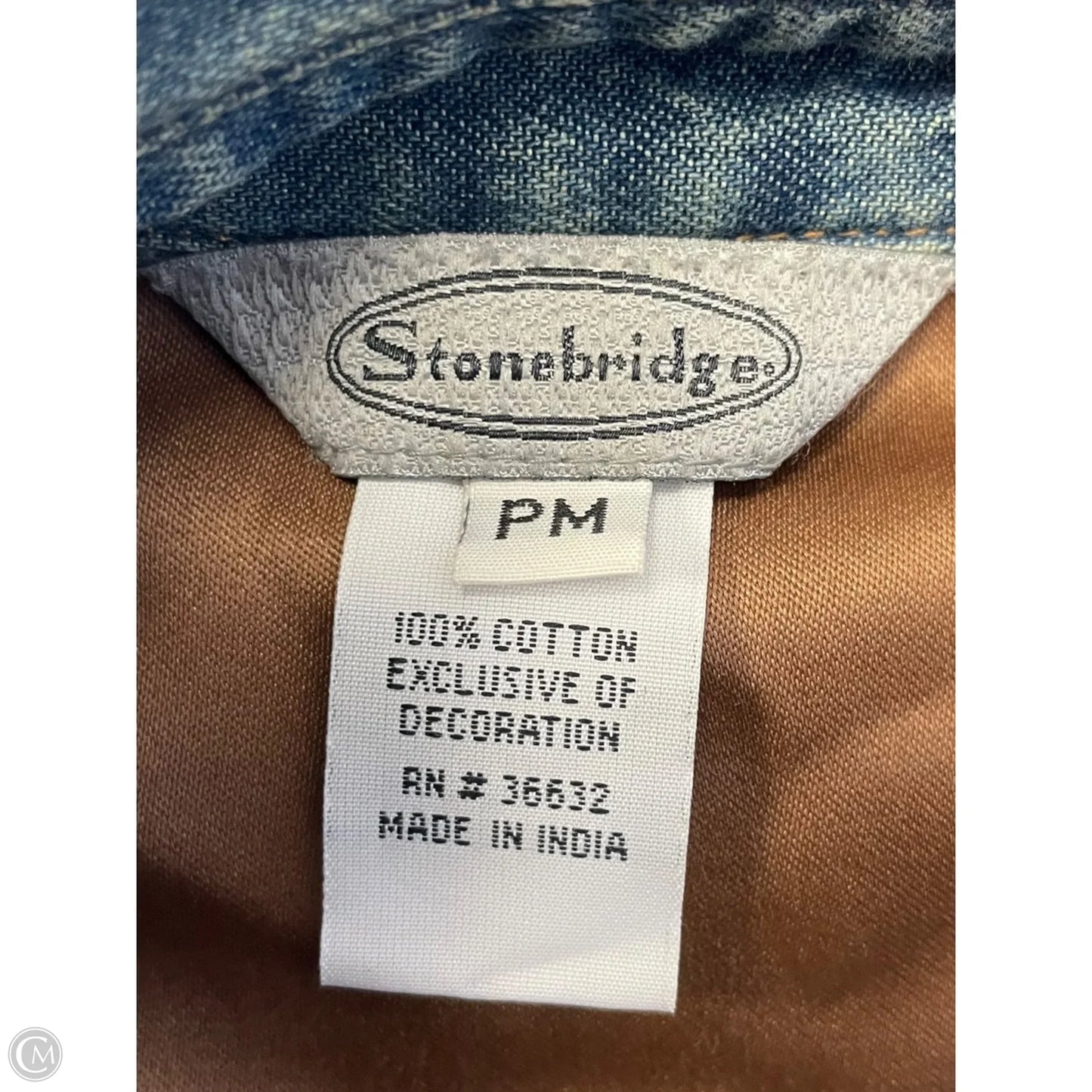 Vest Other By Clothes Mentor In Blue Denim, Size: M