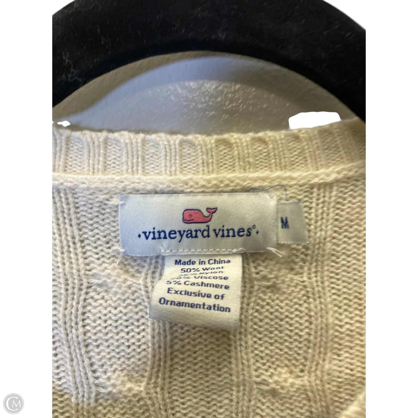 Sweater By Vineyard Vines In Cream, Size: M