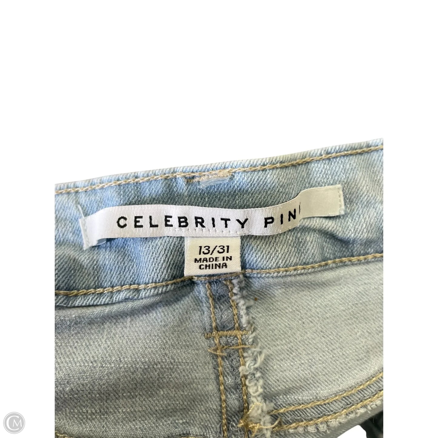 Jeans Wide Leg By Celebrity Pink In Blue Denim, Size: 14