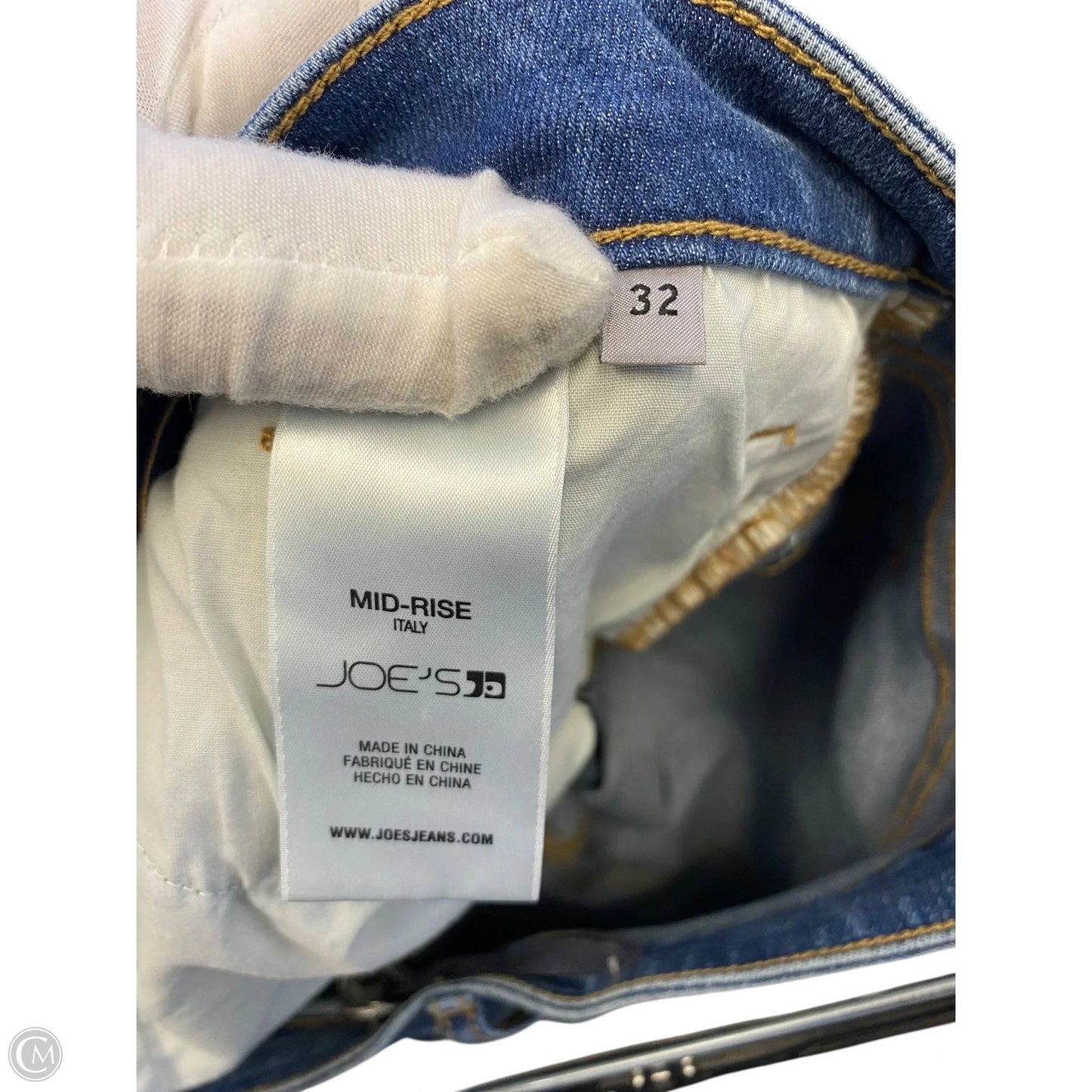 Jeans Flared By Joes Jeans In Blue Denim, Size: 14