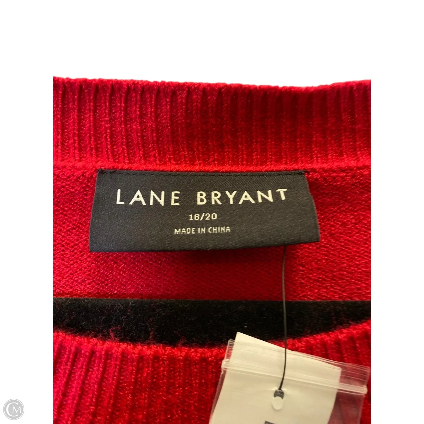 Sweater By Lane Bryant In Red, Size: 2x