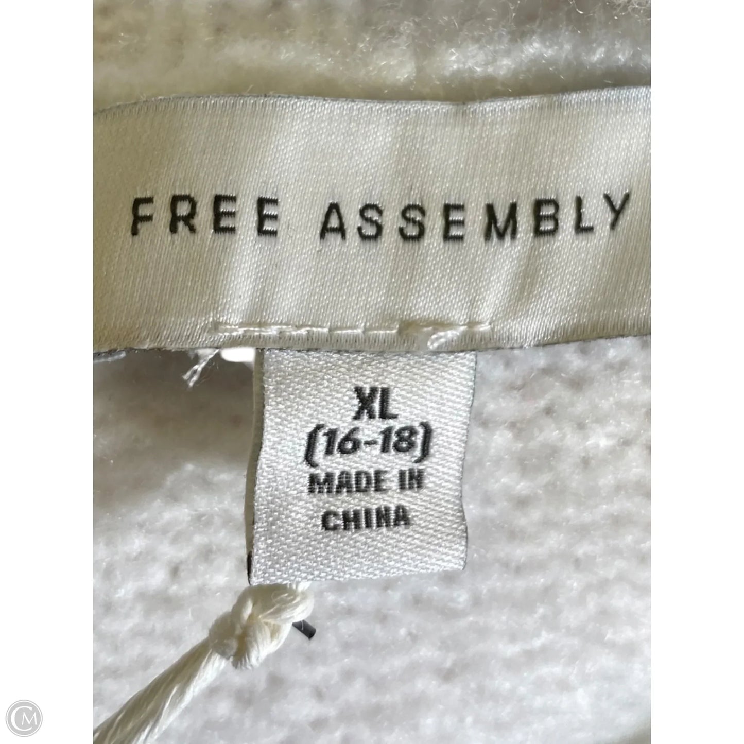Cardigan By Free Assembly In White, Size: Xl