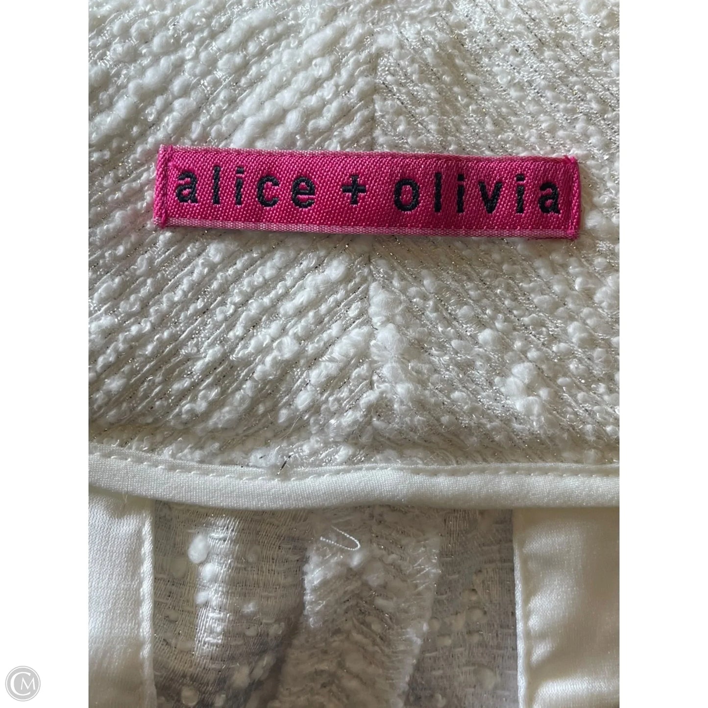 Shorts Designer By Alice + Olivia In White, Size: L