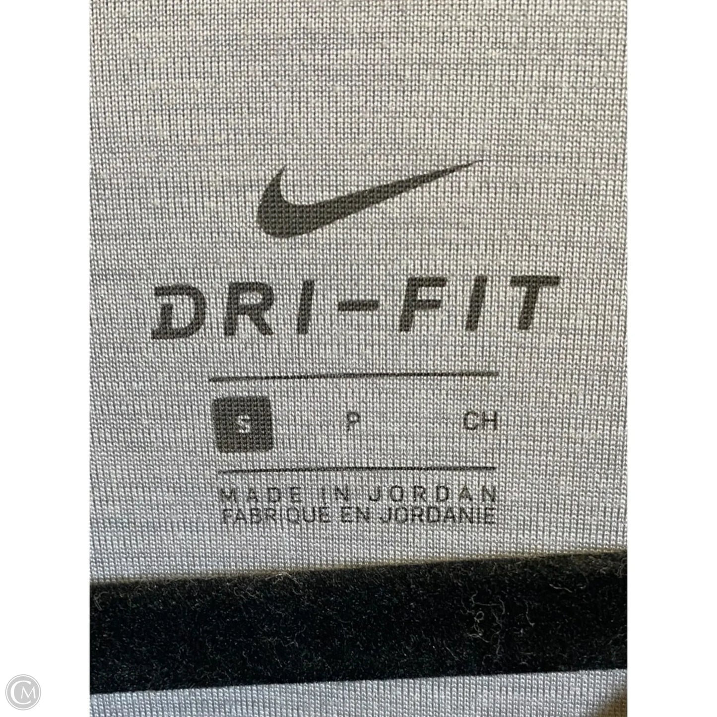 Athletic Jacket By Nike In Grey, Size: S