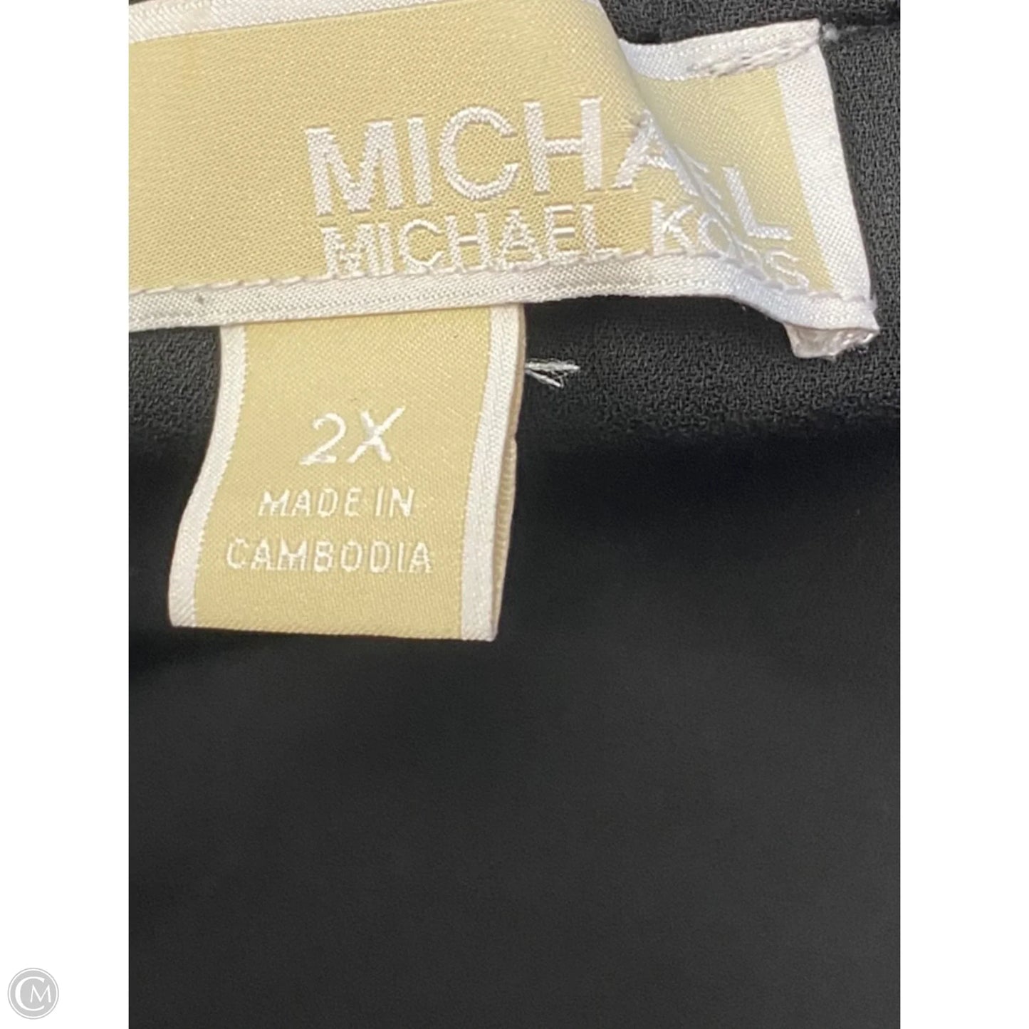 Top Long Sleeve By Michael By Michael Kors In Black, Size: 2x