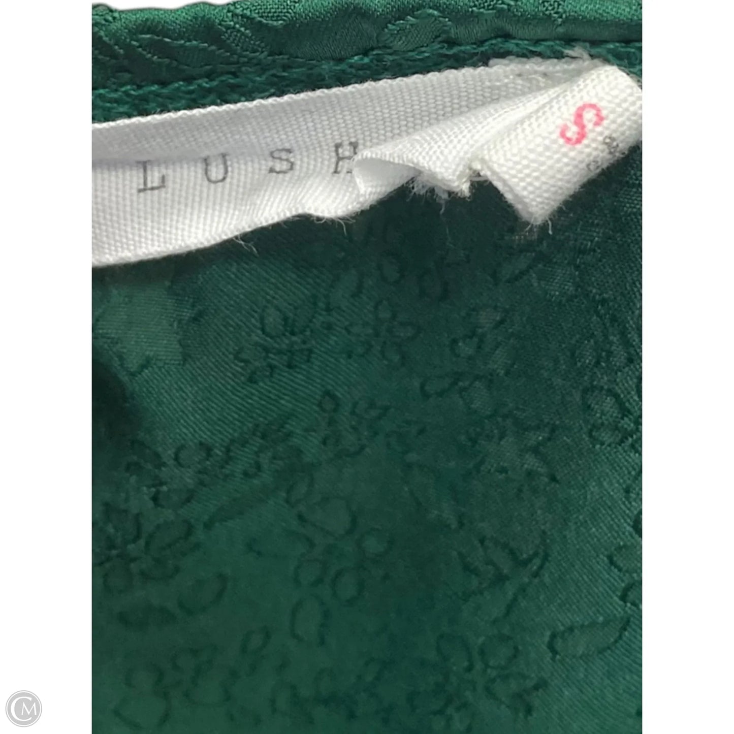 Dress Casual Midi By Lush In Green & White, Size: S