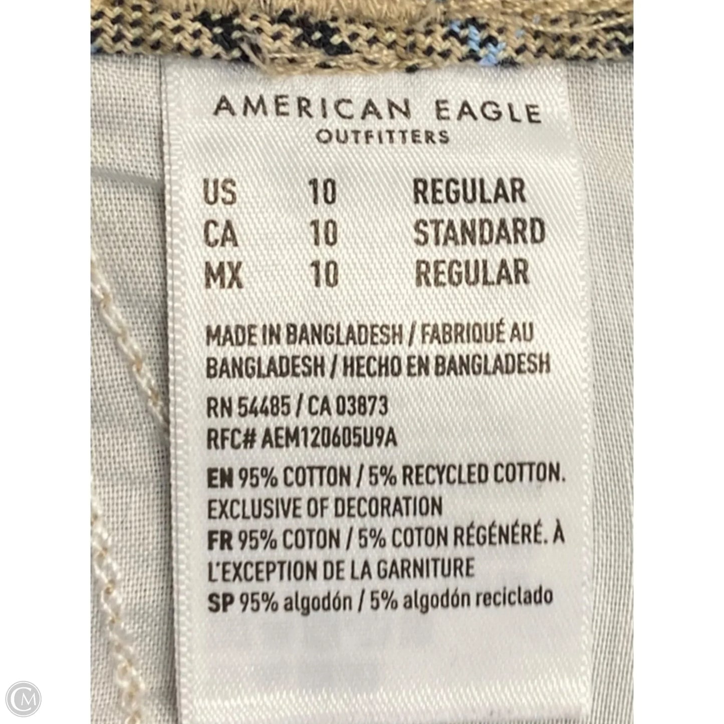 Pants Dress By American Eagle In Plaid Pattern, Size: 10