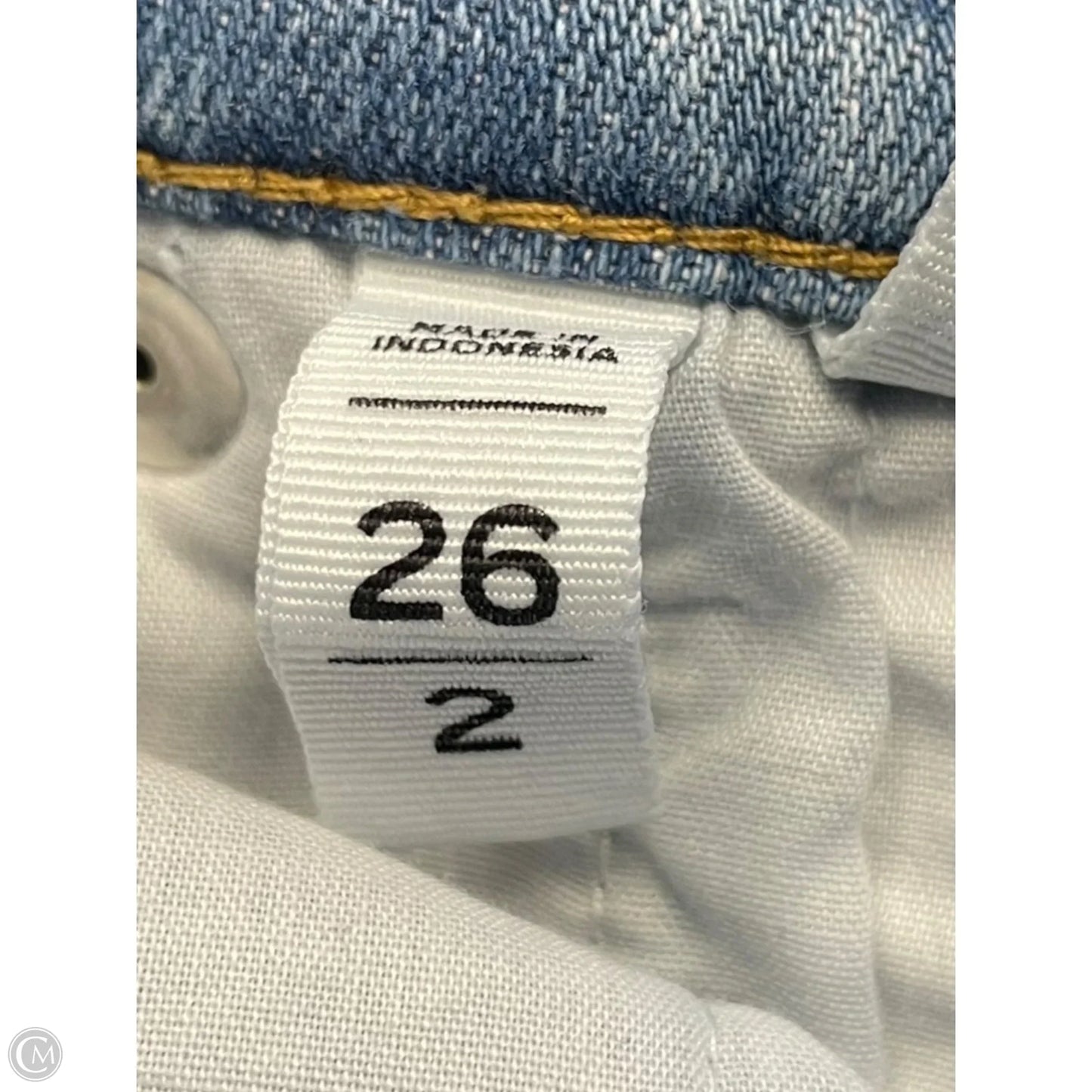 Jeans Straight By Loft In Blue Denim, Size: 2