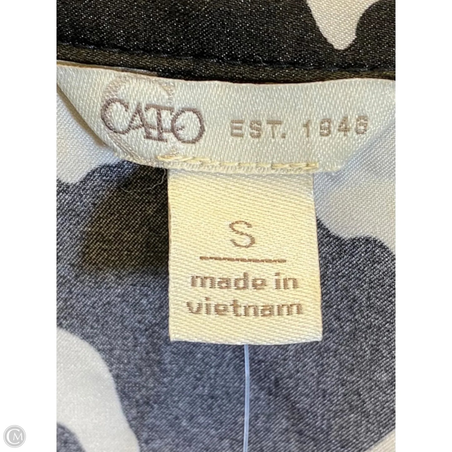 Dress Casual Midi By Cato In Black & White, Size: S