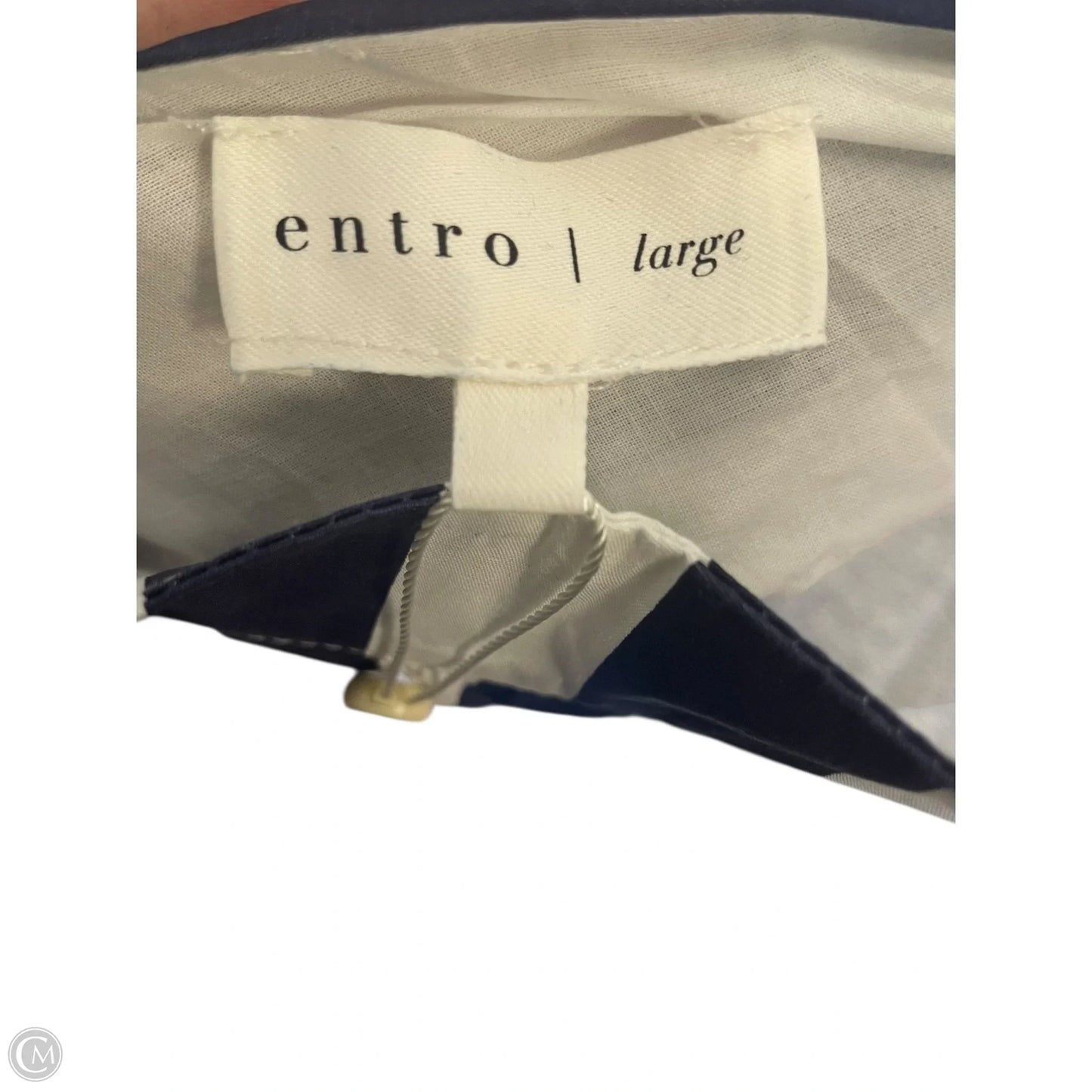 Dress Casual Midi By Entro In Striped Pattern, Size: L