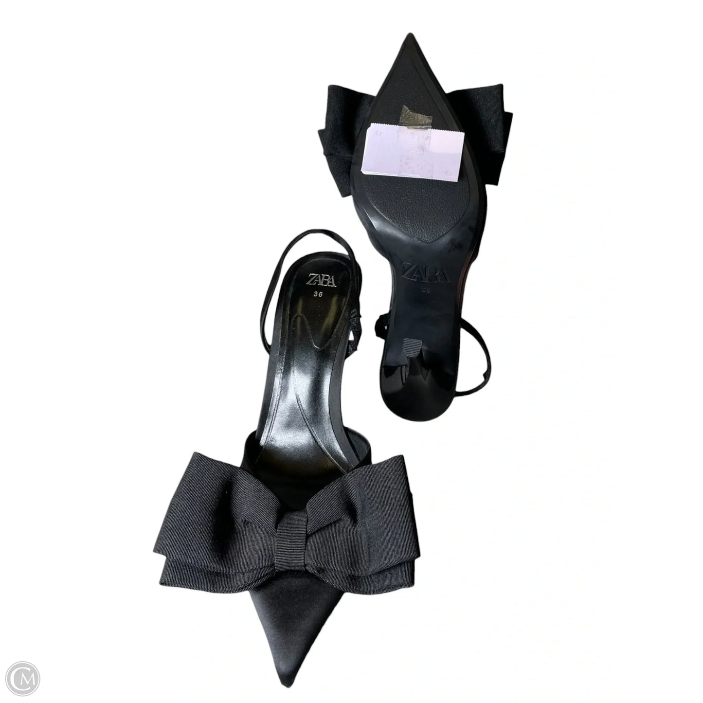 Shoes Heels Stiletto By Zara In Black, Size: 5.5