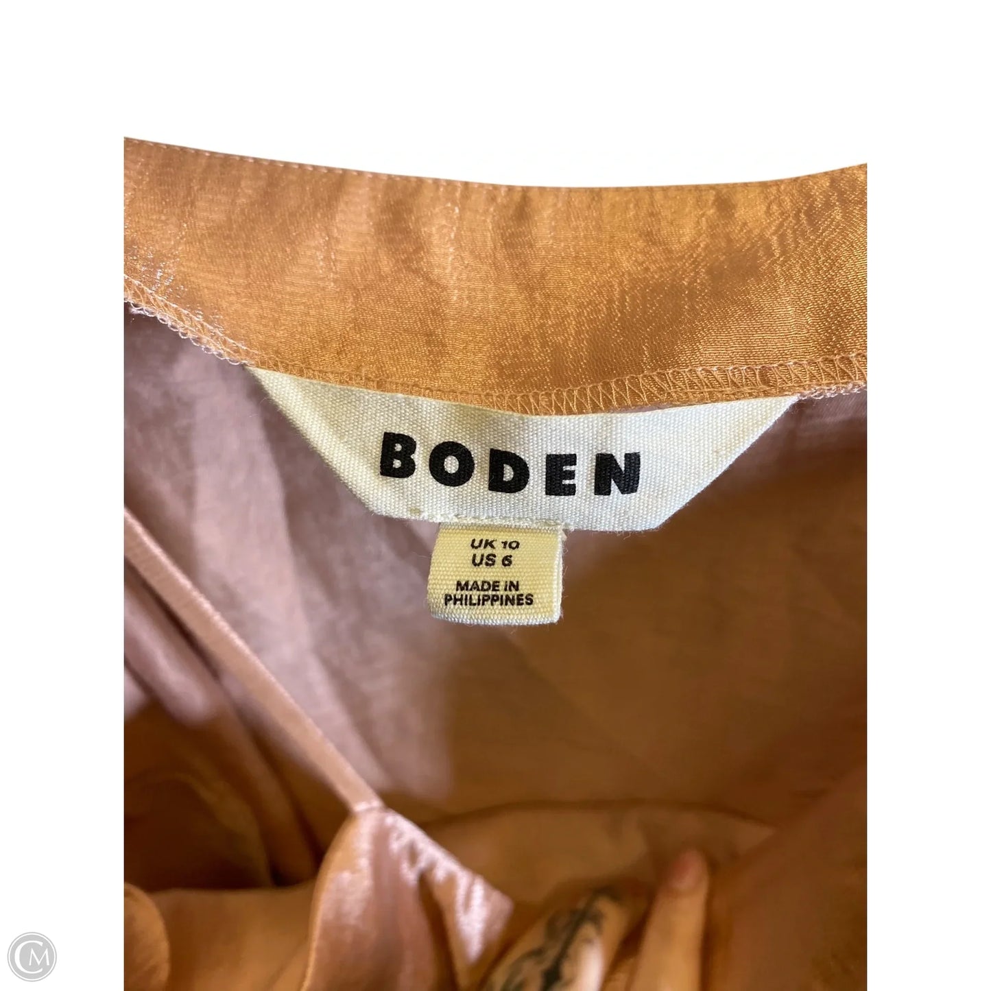 Top Sleeveless By Boden In Peach, Size: M