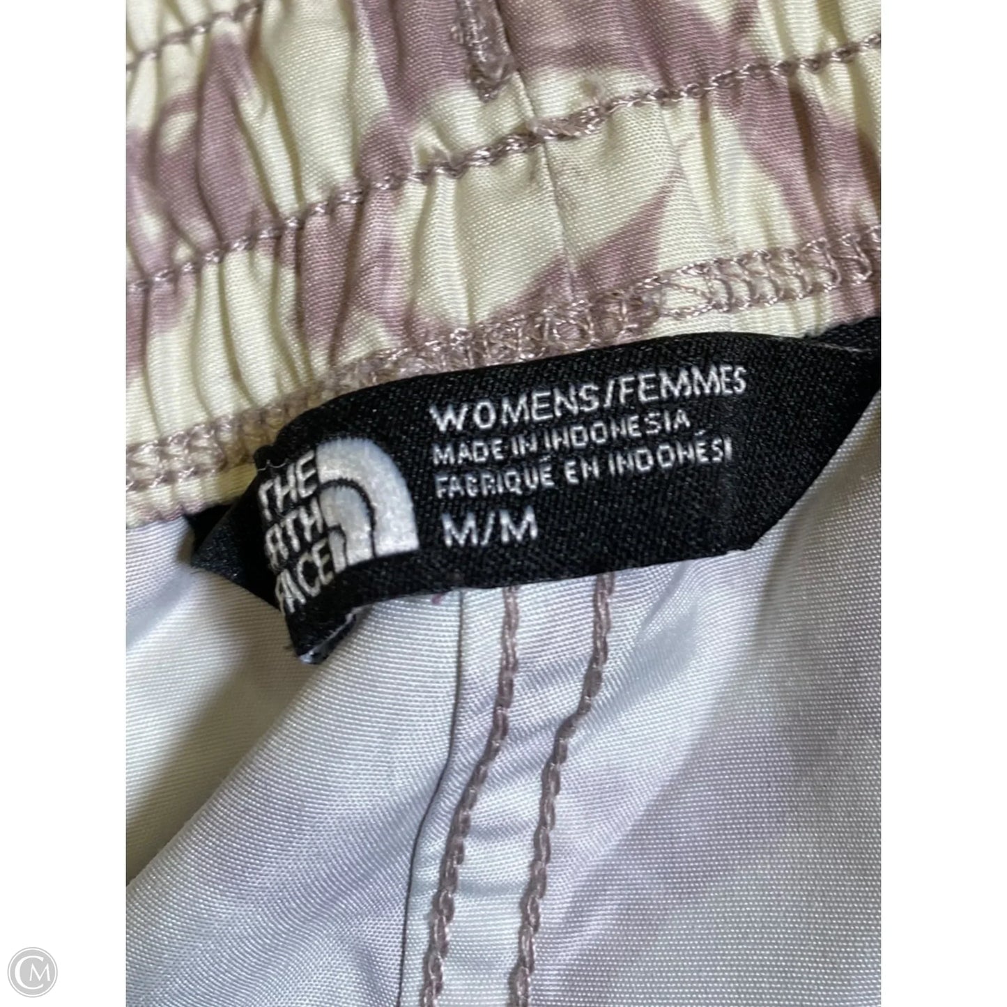 Athletic Shorts By The North Face In Cream & Purple, Size: L