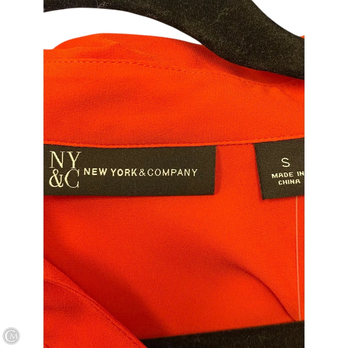 Top 3/4 Sleeve By Nycc In Orange, Size: S
