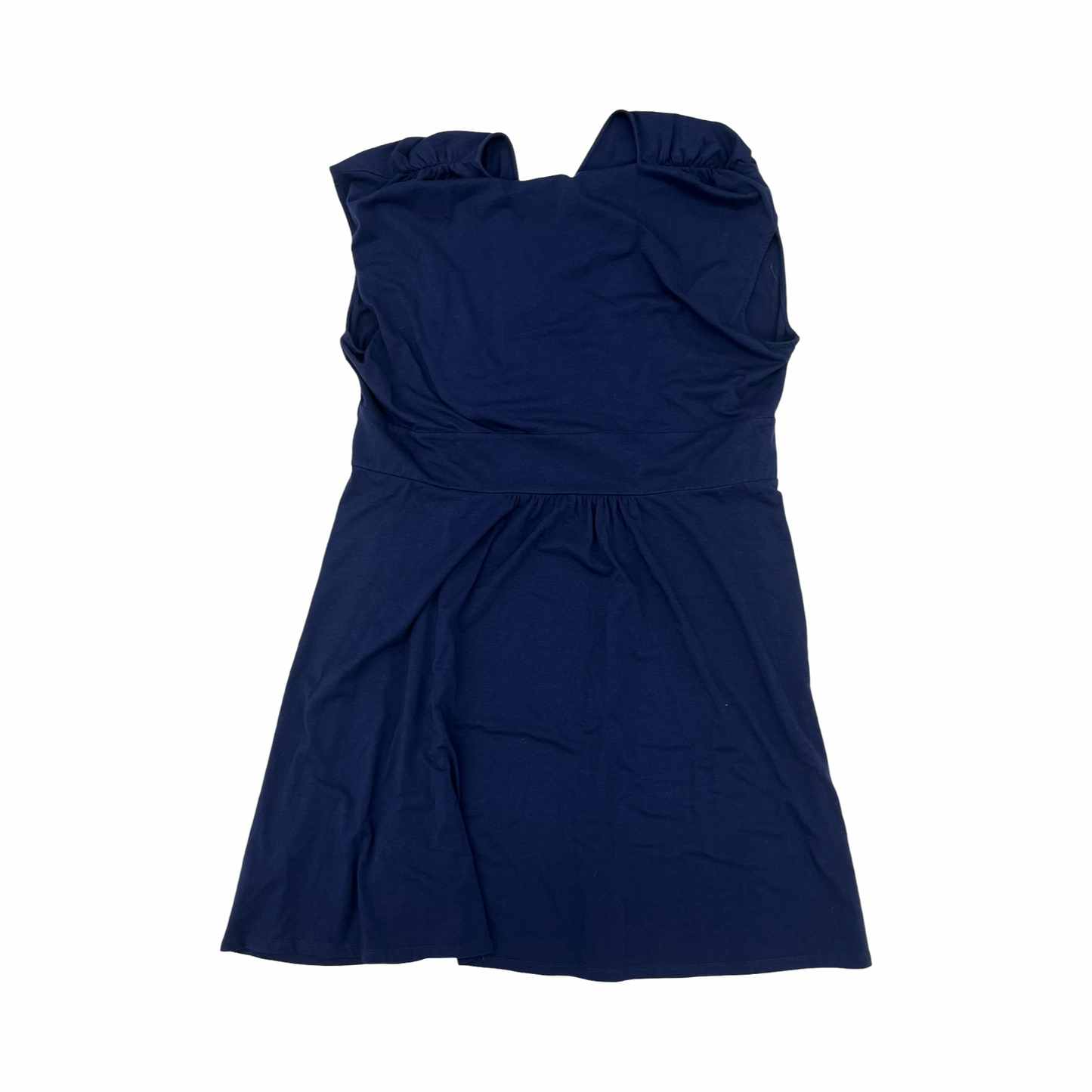 Dress Casual Midi By Lands End In Navy, Size:3X