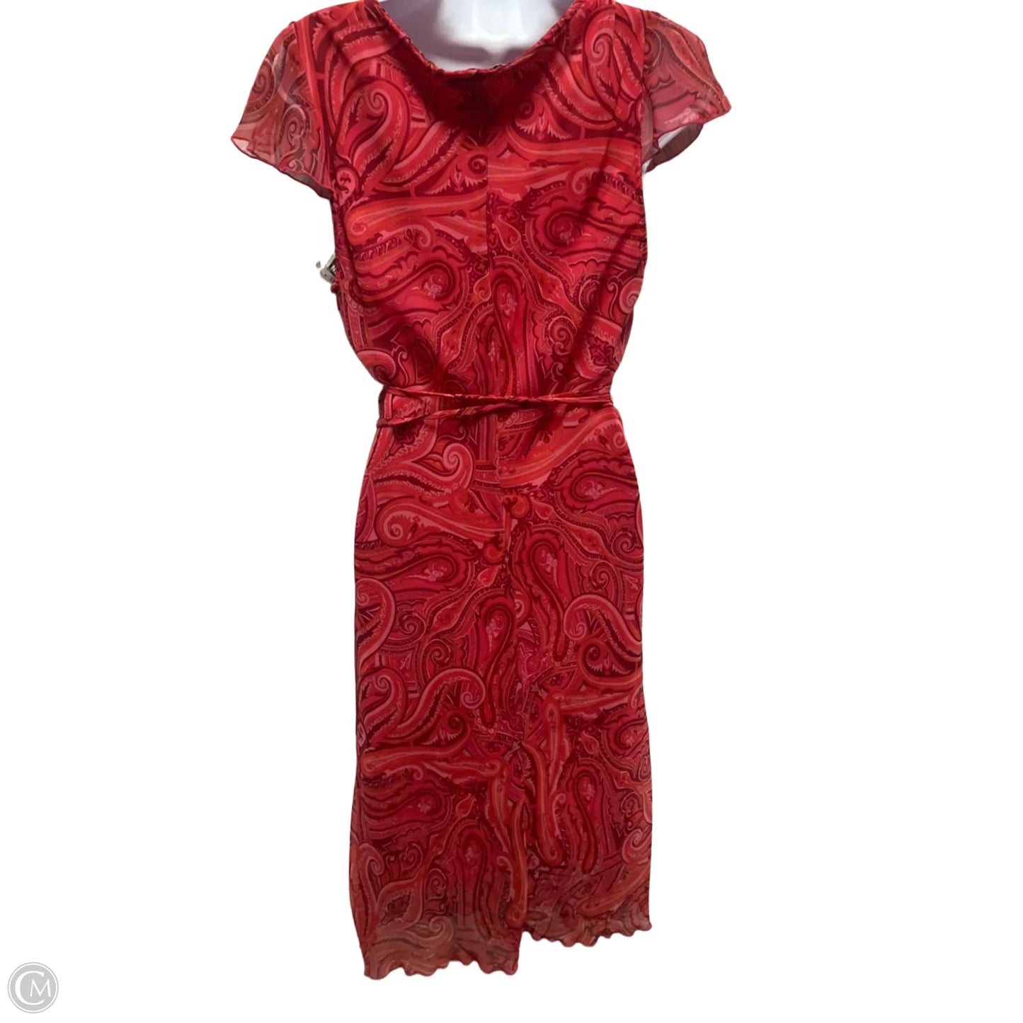 Dress Casual Midi By Clothes Mentor In Paisley Print, Size: 10