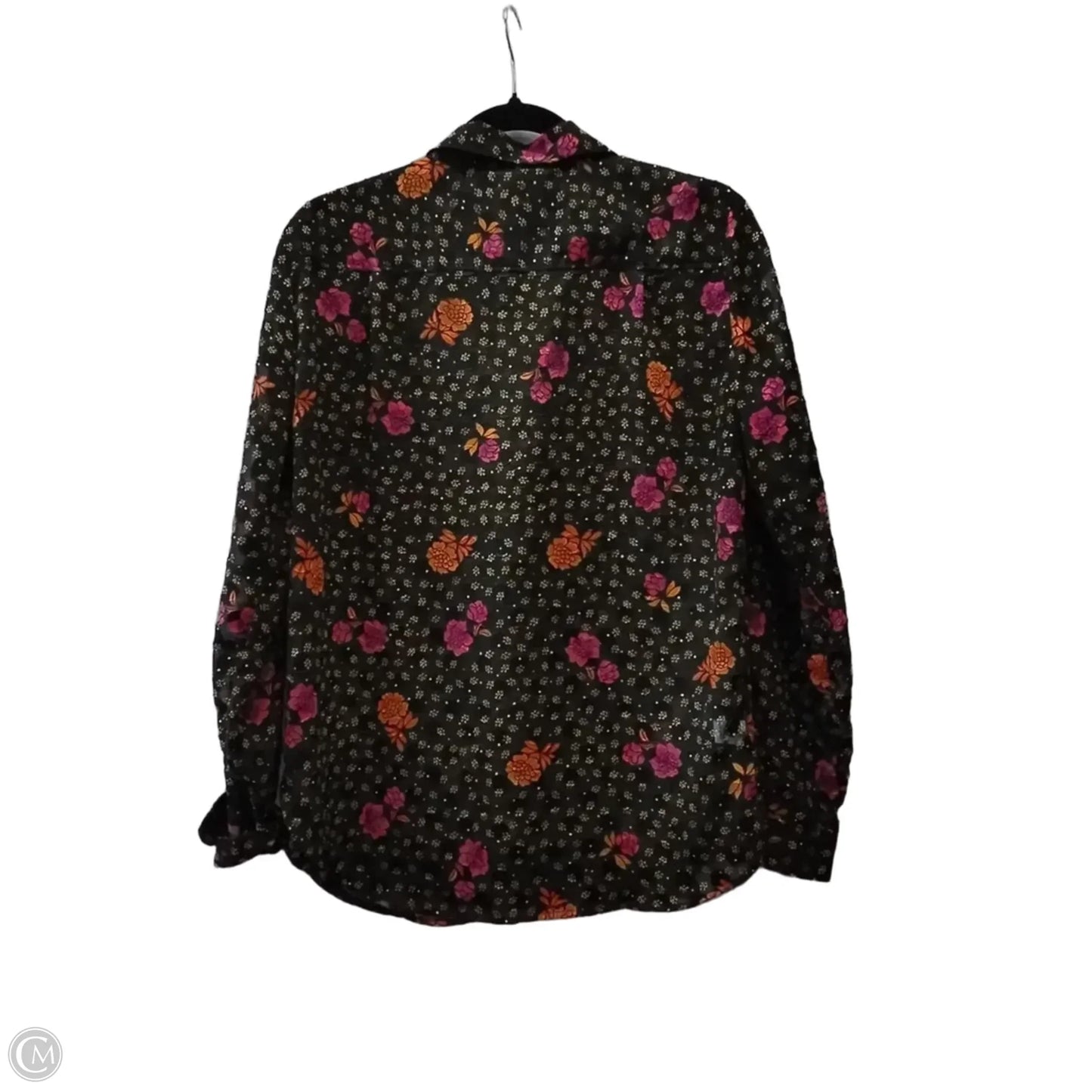Blouse Long Sleeve By Loft In Floral Print, Size: S