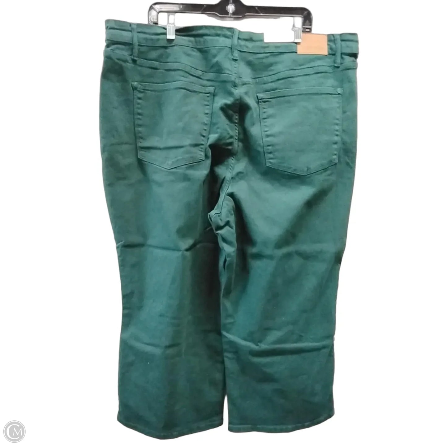 Jeans Wide Leg By Judy Blue In Green Denim, Size: 3x