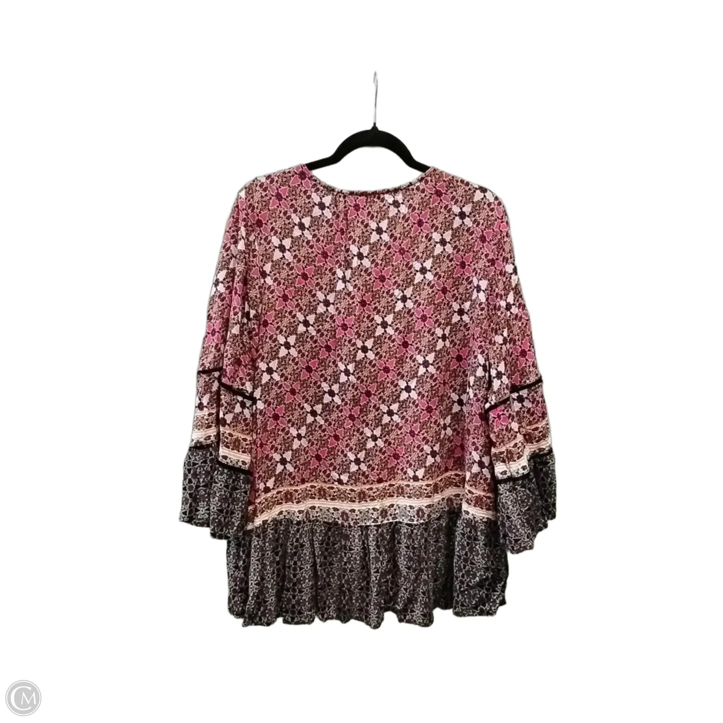 Blouse Sleeveless By Cato In Geometric Pattern, Size: 3x