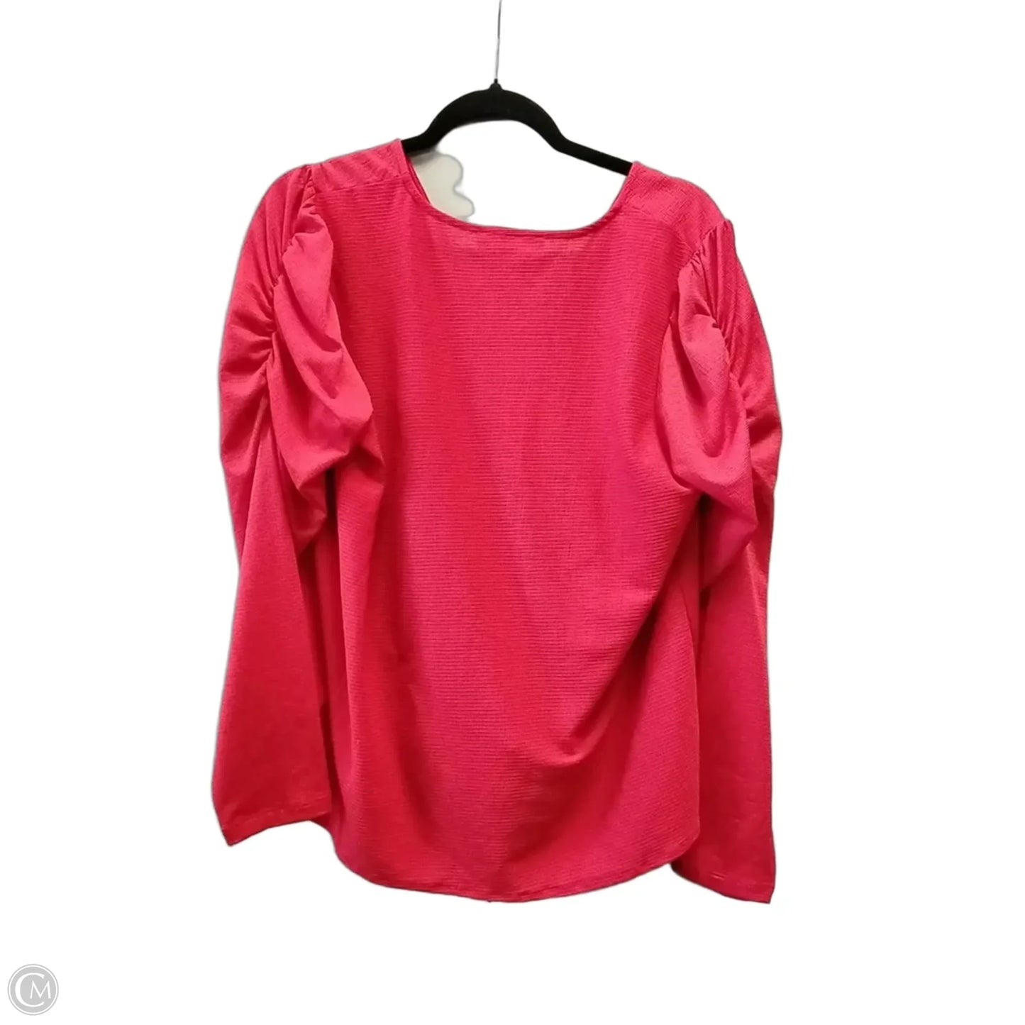 Blouse Long Sleeve By Michael By Michael Kors In Red, Size: Xl