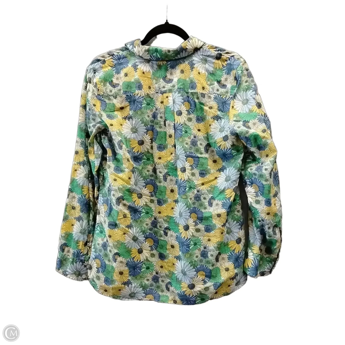 Blouse Long Sleeve By Talbots In Floral Print, Size: M