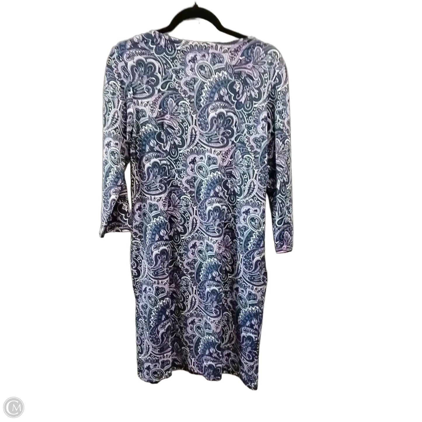 Blouse 3/4 Sleeve By Talbots In Paisley Print, Size: M