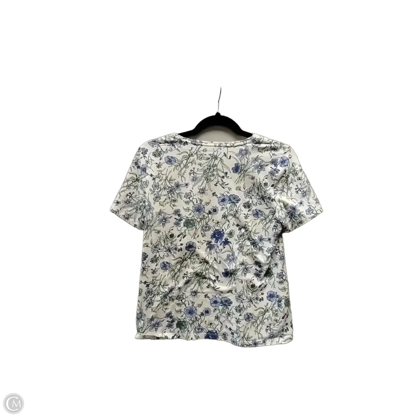 Top Short Sleeve By Talbots In Floral Print, Size: Mp