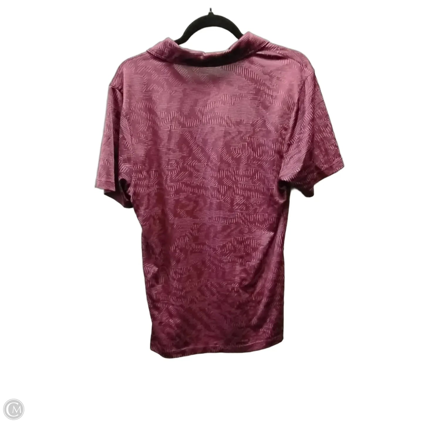 Athletic Top Short Sleeve By Nike In Purple, Size: S