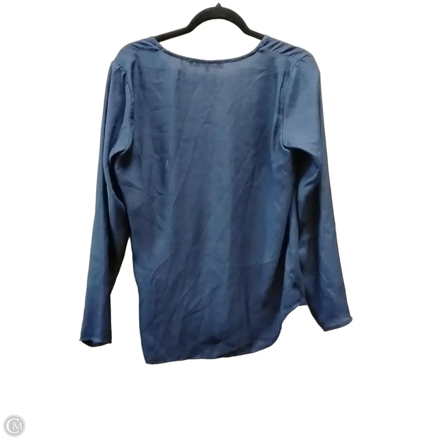 Blouse Long Sleeve By Hutch In Navy, Size: S
