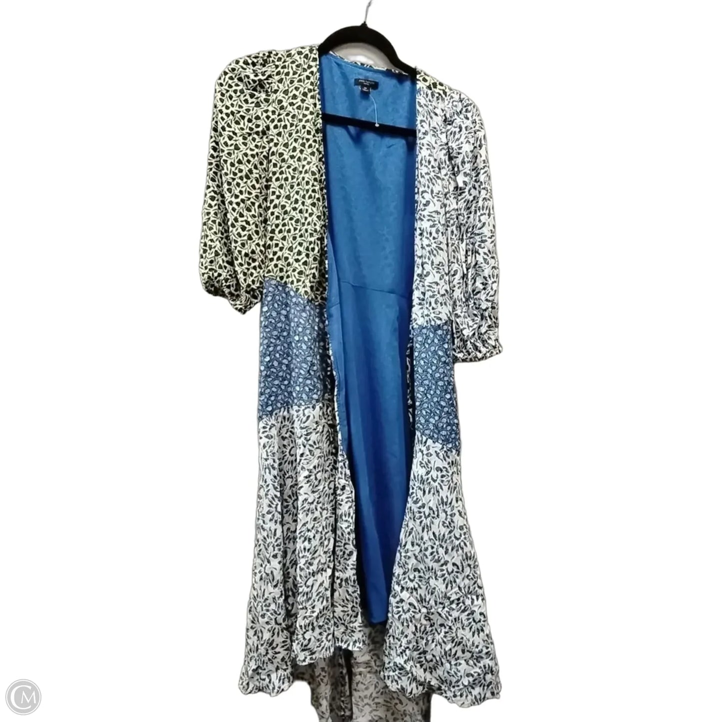 Dress Casual Maxi By Ann Taylor In Green & White, Size: 0