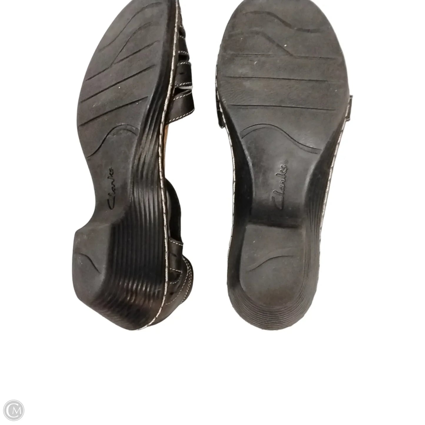 Sandals Flats By Clarks In Black, Size: 7