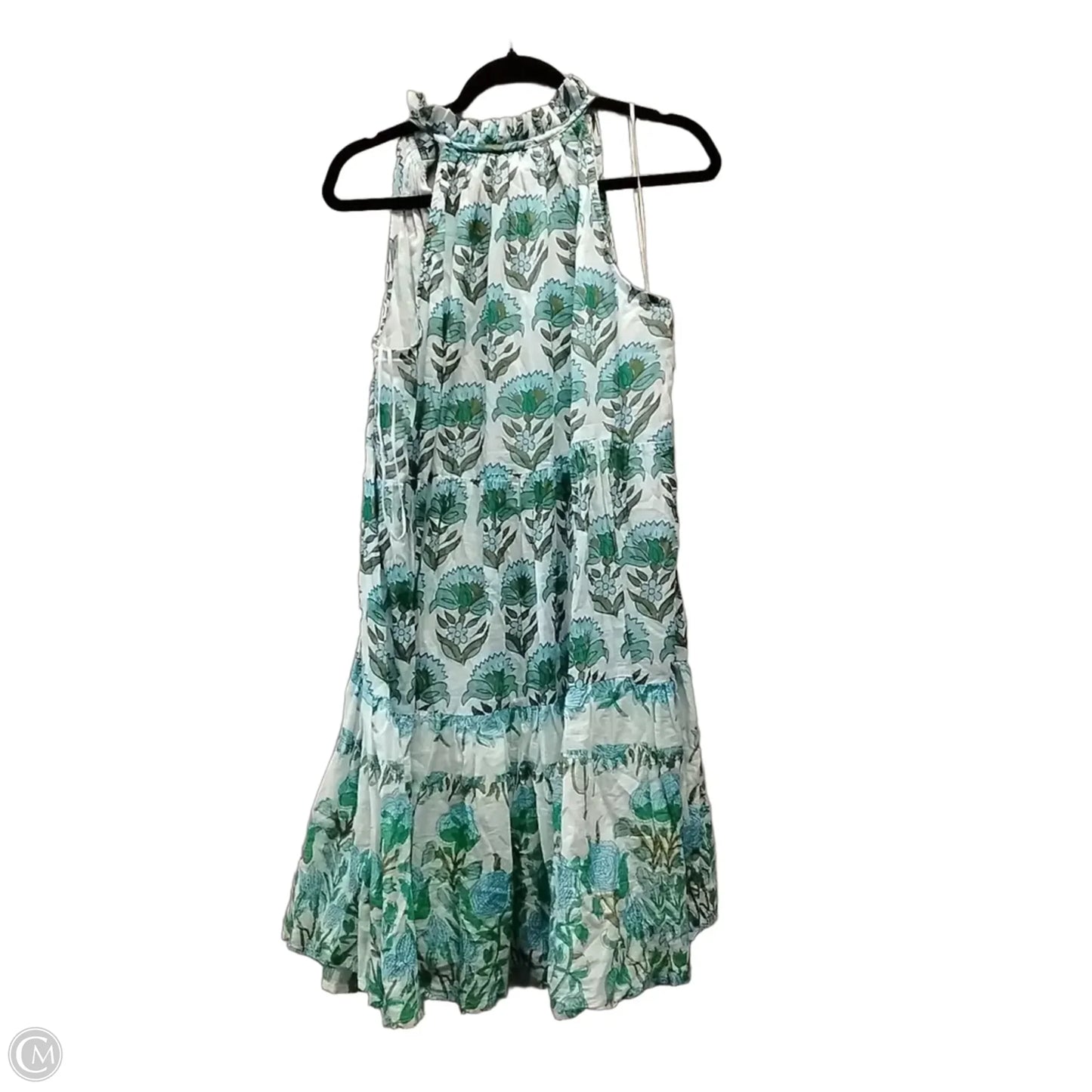 Dress Casual Midi By Calypso St Barth In Blue & Green, Size: 18