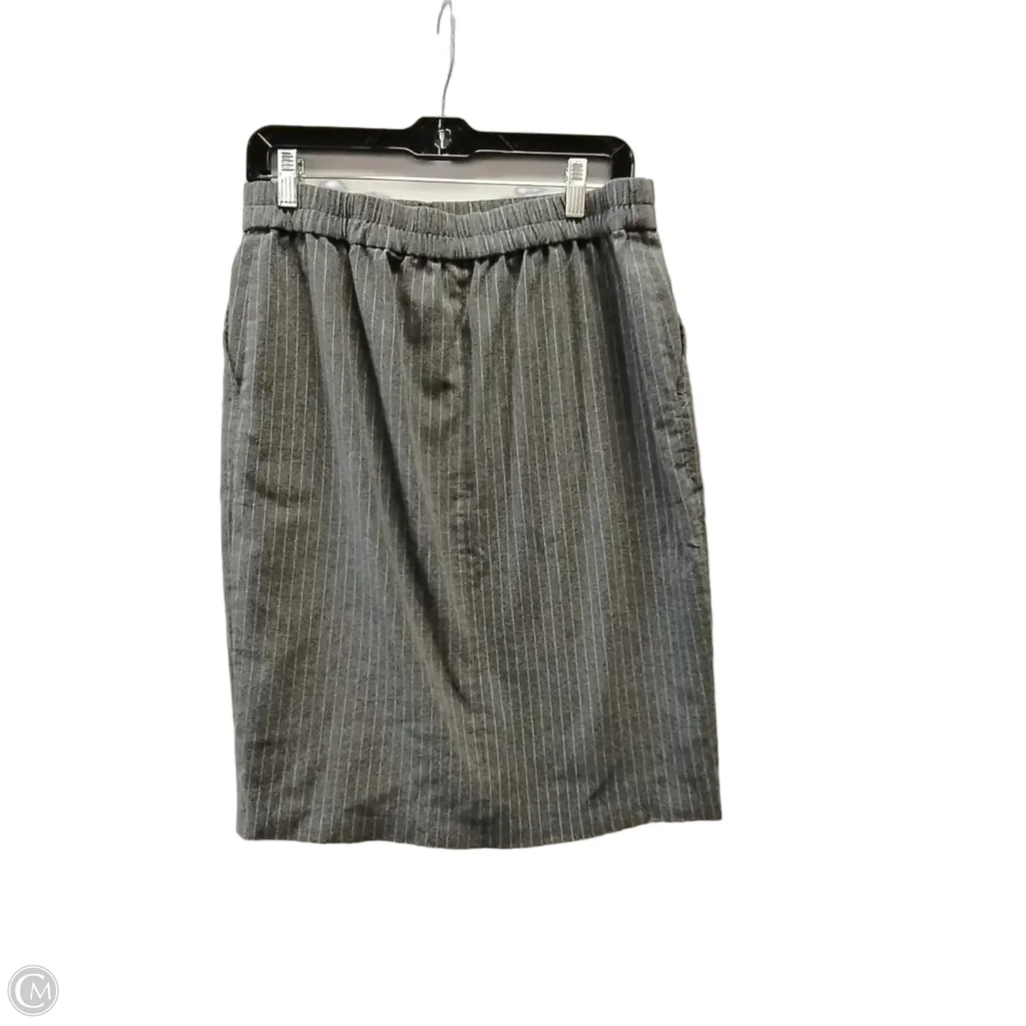 Skirt Mini & Short By Loft In Striped Pattern, Size: M