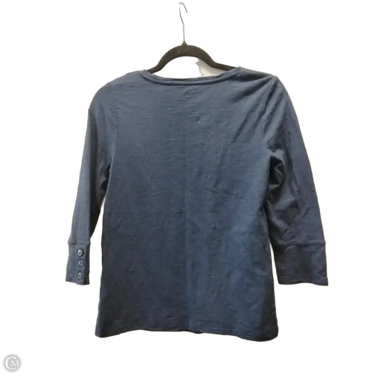 Top Long Sleeve By Chicos In Navy, Size: S