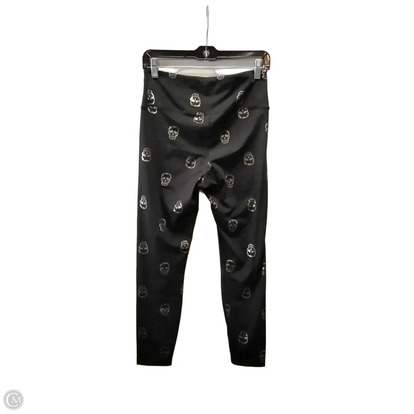Athletic Leggings By Clothes Mentor In Black & Silver, Size: M