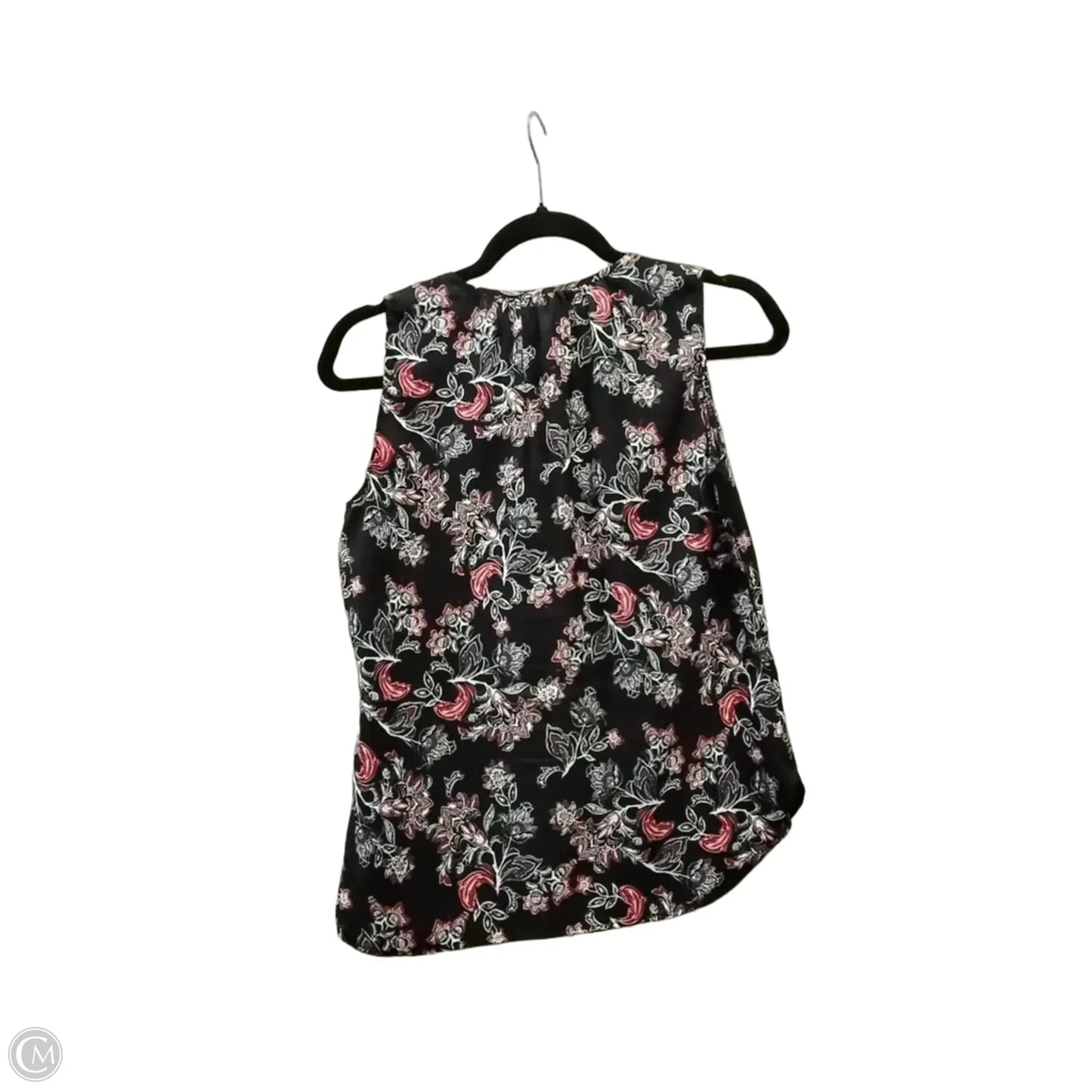 Blouse Short Sleeve By Ann Taylor In Blue & Red & White, Size: Sp