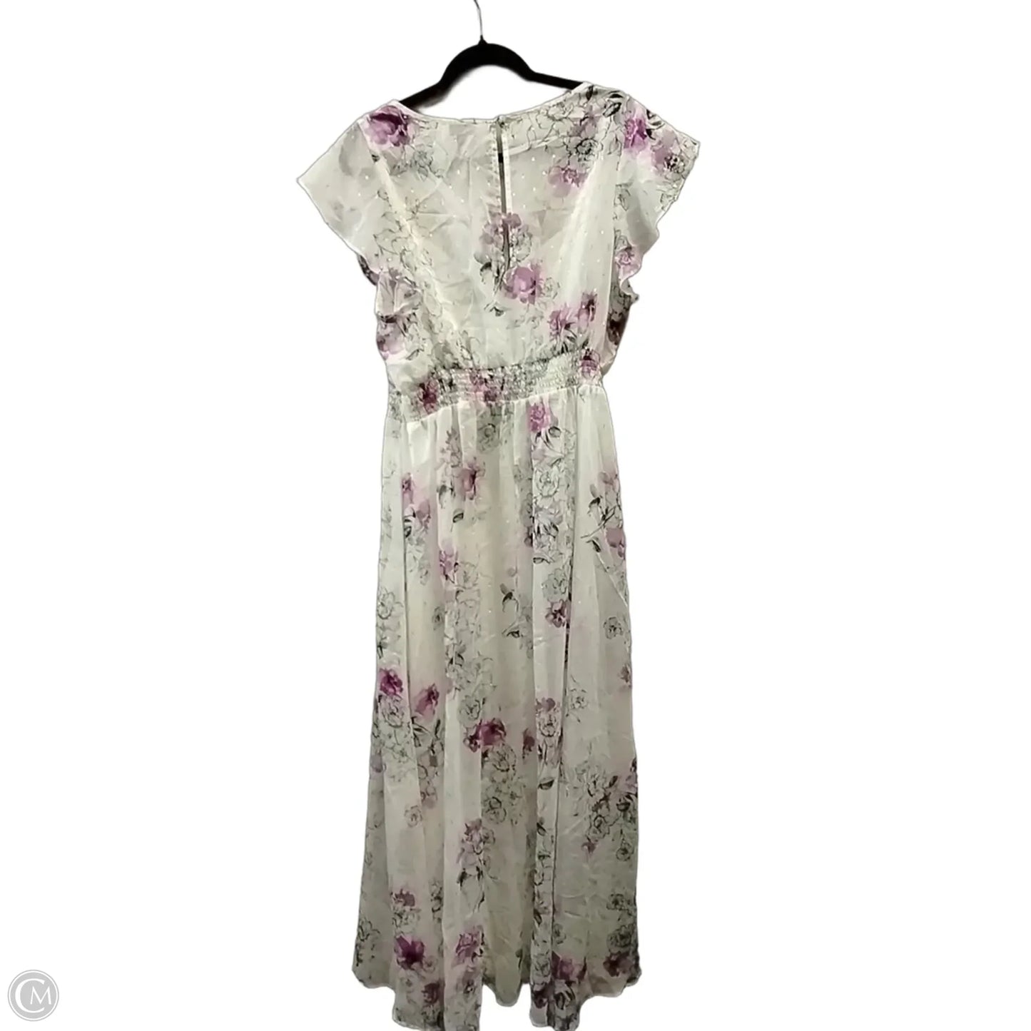 Dress Casual Midi By Torrid In Purple & White, Size: 1x