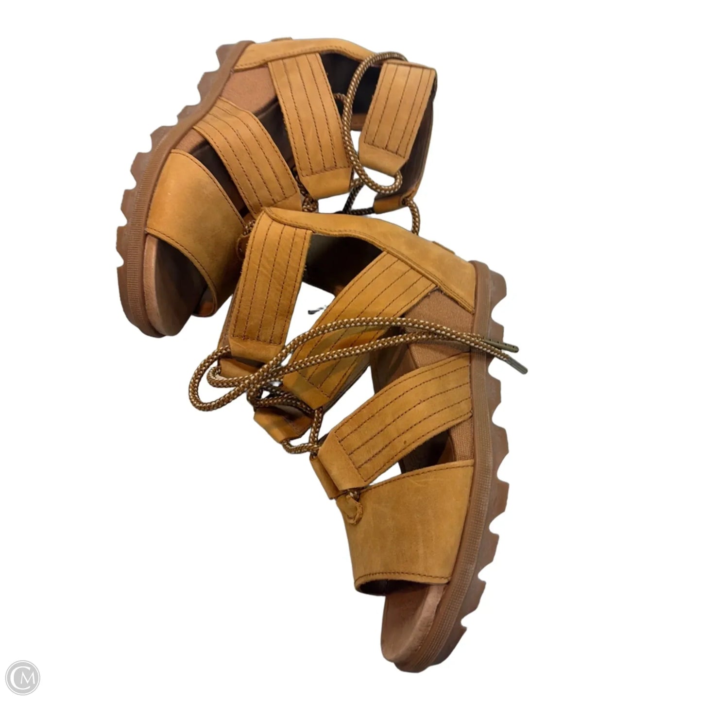Sandals Heels Wedge By Sorel In Brown, Size: 5