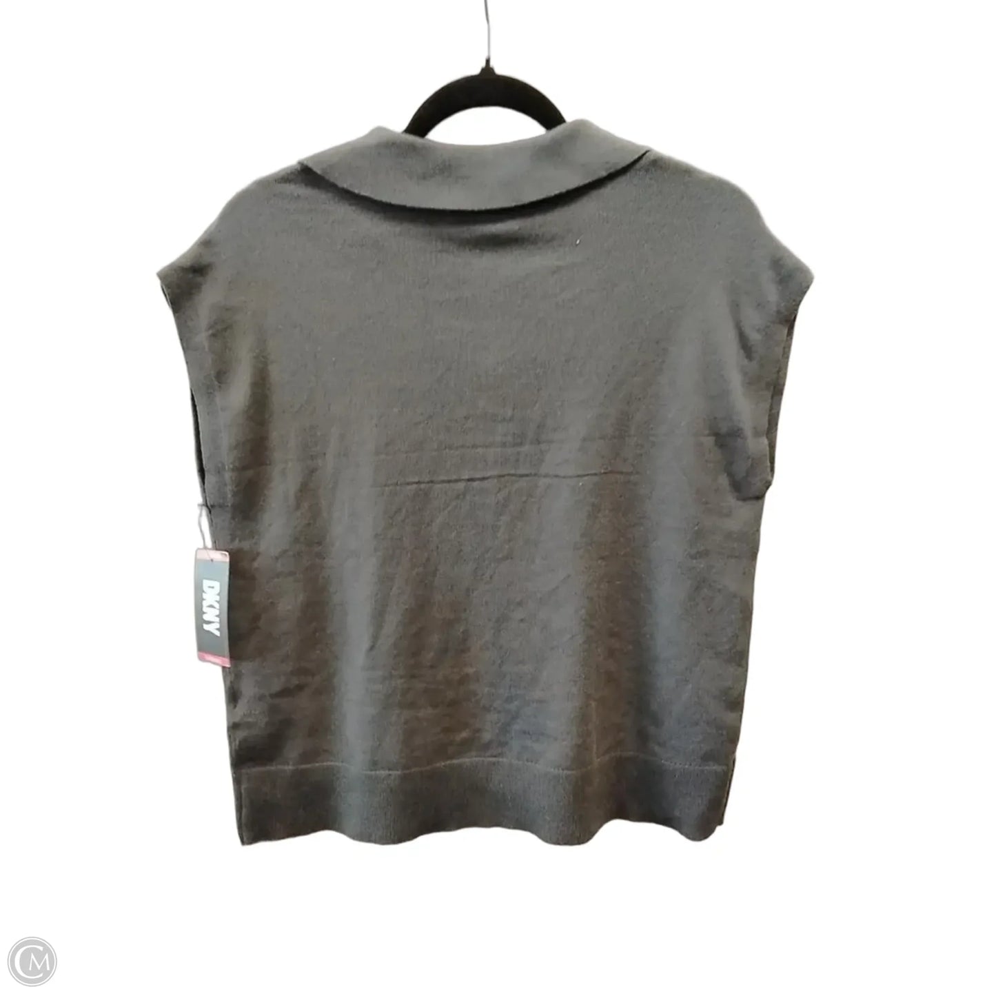 Sweater Short Sleeve By Dkny In Grey, Size: Xs
