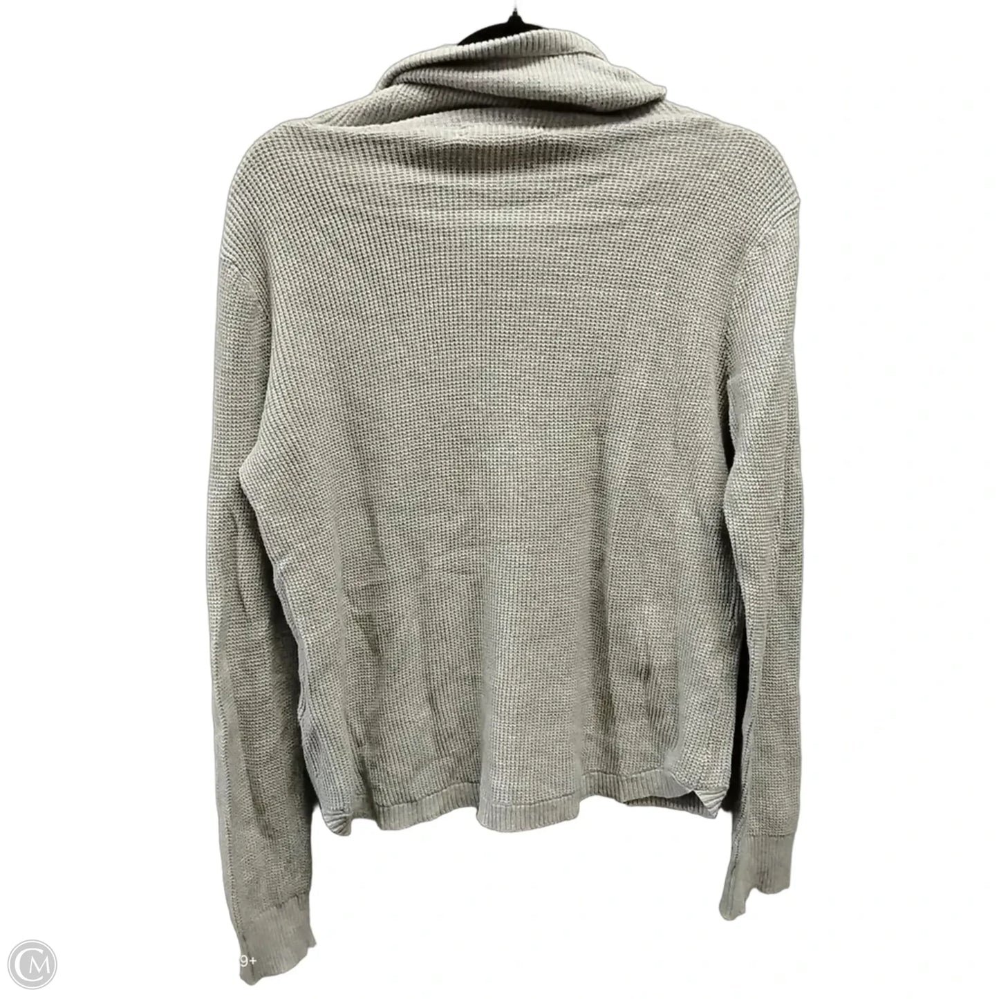 Sweatshirt Collar By Lauren By Ralph Lauren In Grey, Size: L