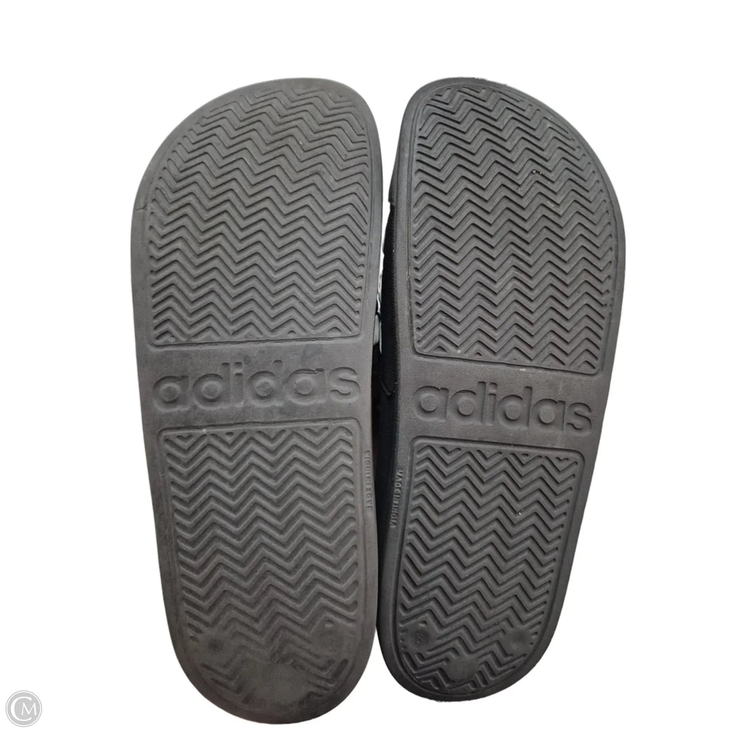 Sandals Flats By Adidas In Blue & White, Size: 8