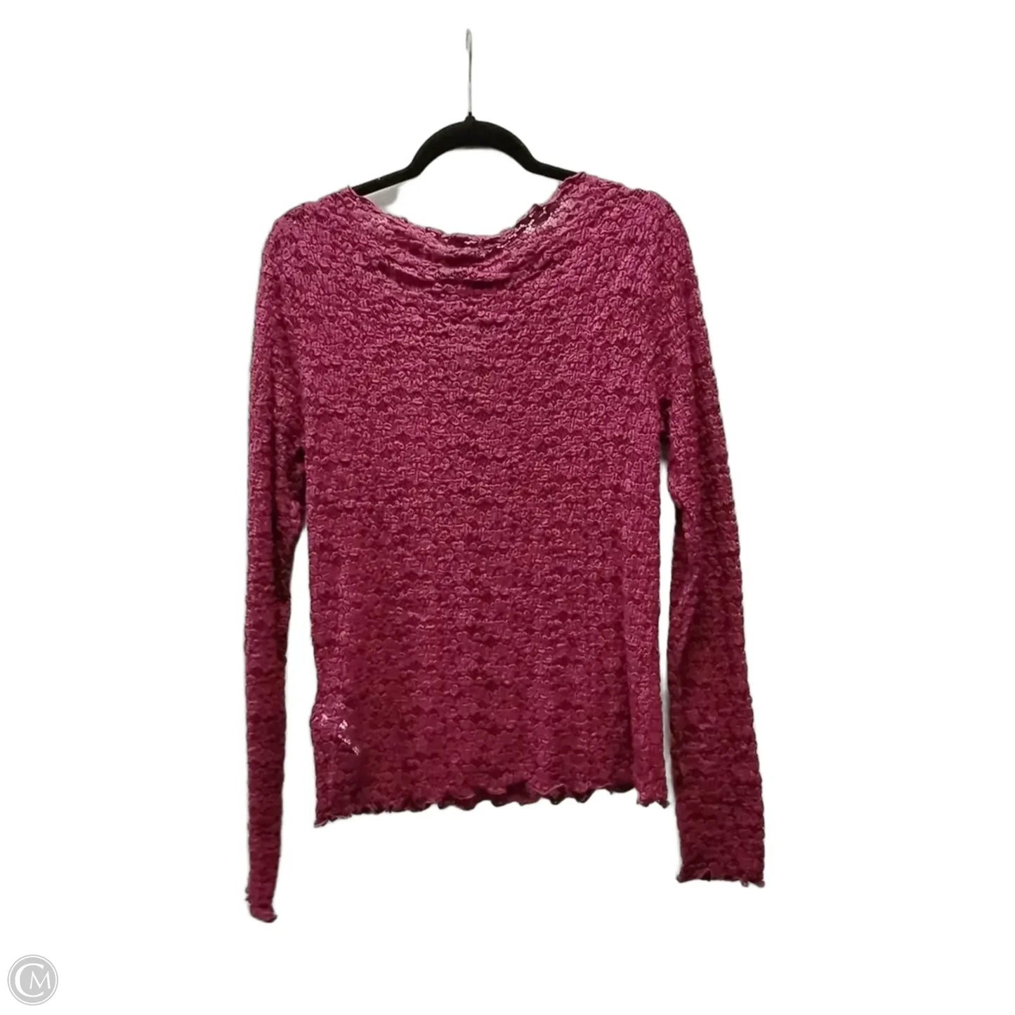 Blouse Long Sleeve By J. Crew In Purple, Size: L