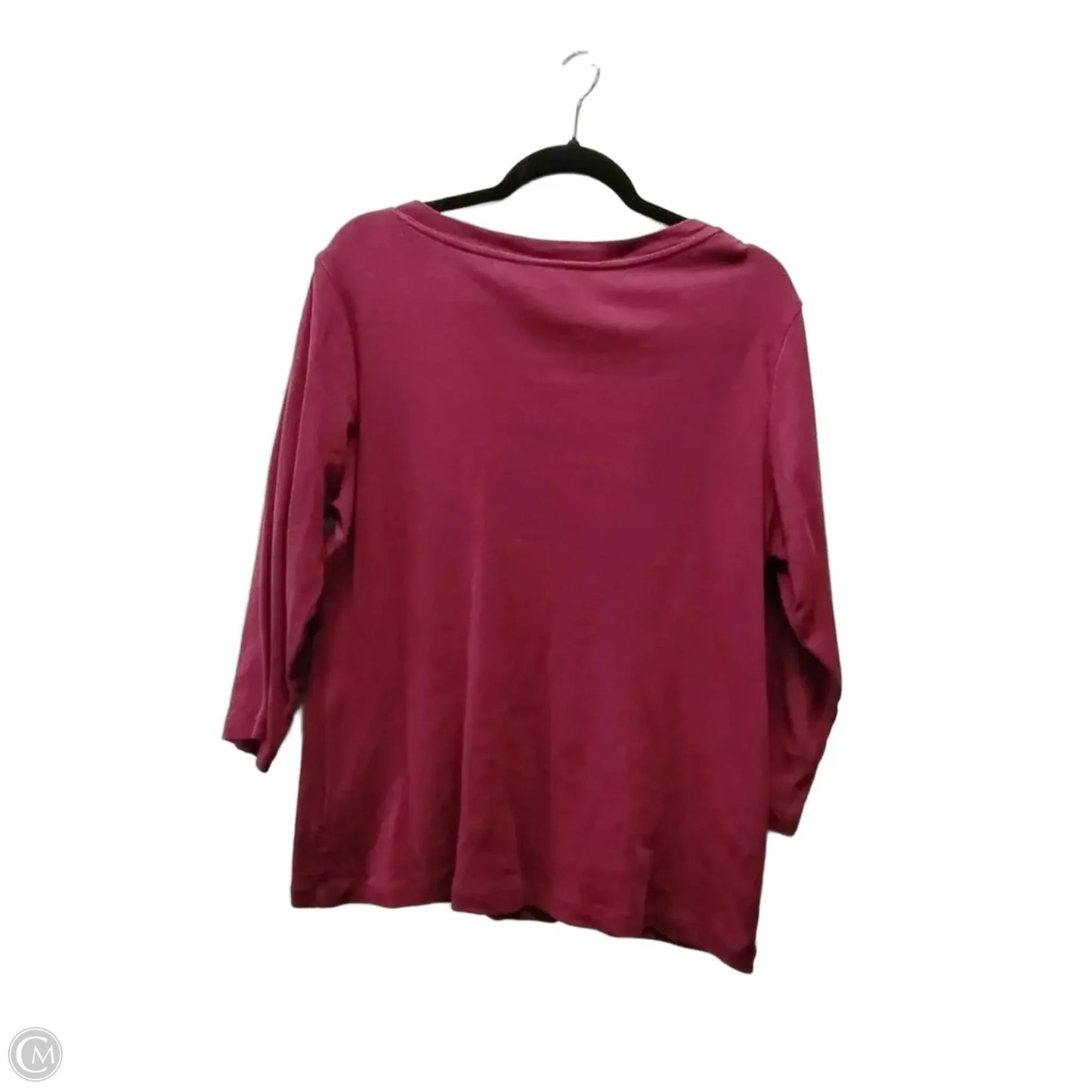 Top Long Sleeve By Karen Scott In Purple, Size: L