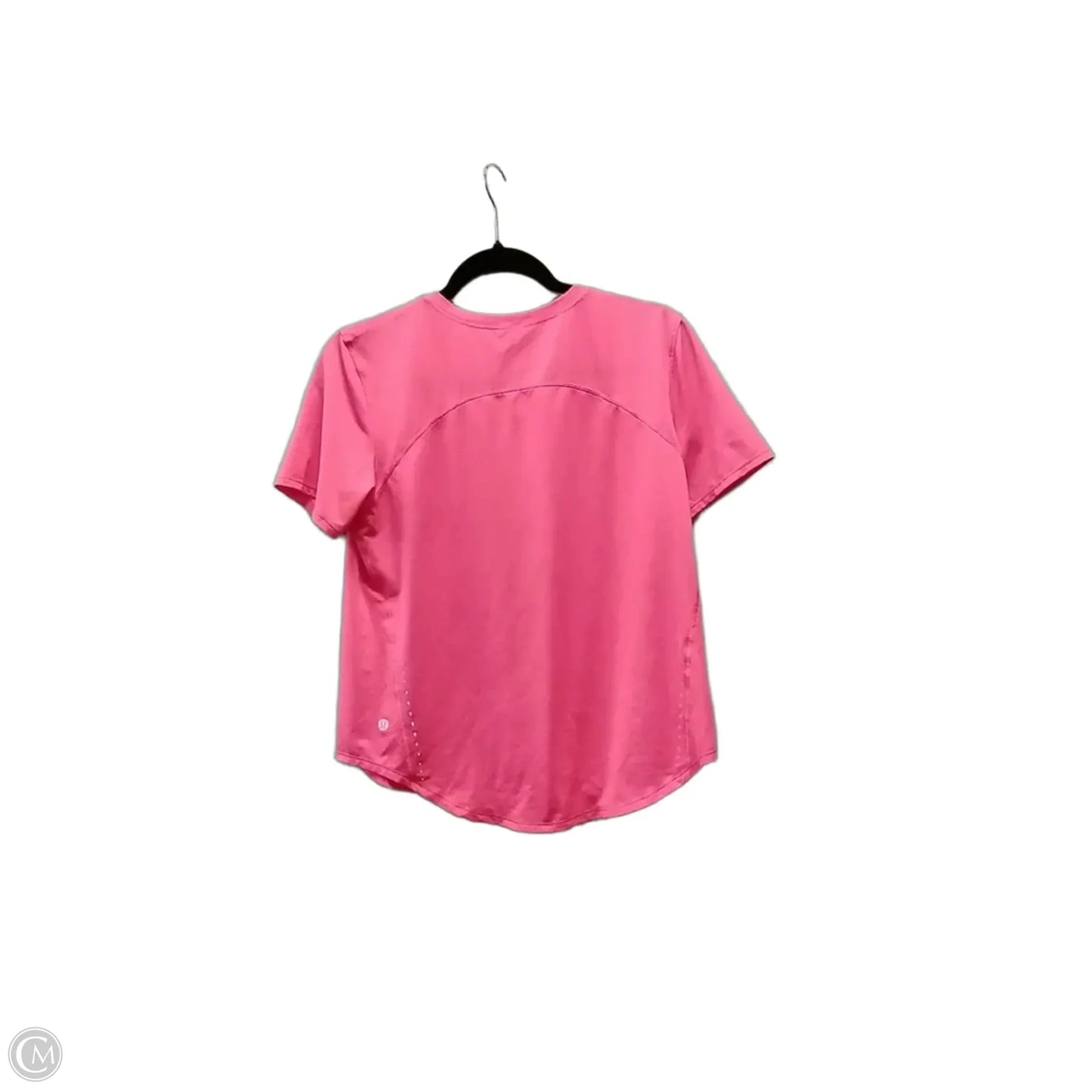 Athletic Top Short Sleeve By Lululemon In Pink, Size: M