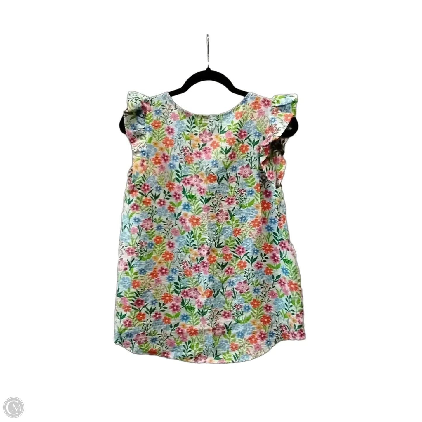Blouse Short Sleeve By Les Amis In Floral Print, Size: S